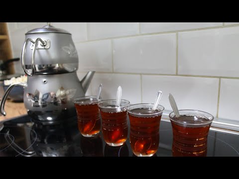 How to make turkish tea with double teapot