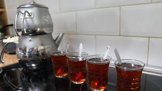How to make turkish tea with double teapot