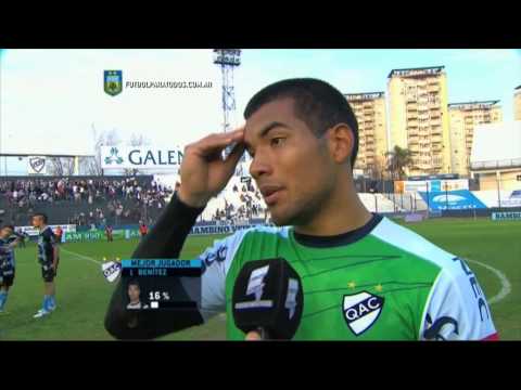 Benítez: "Punto valioso". Quilmes 0 - Temperley 0. Fecha 22. Primera División 2015. FPT.
