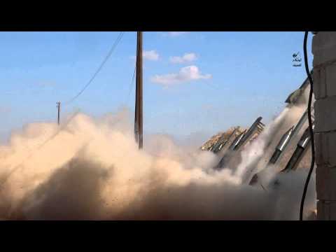 استهداف تجمعات قوات النظام داخل مطار كويرس العسكري بواسطة صواريخ محلي الصنع من قبل لواء أبو بكر الصديق