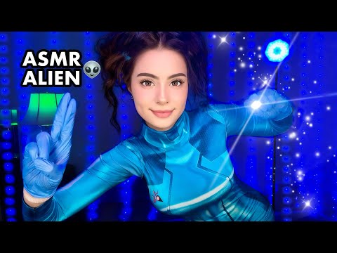ASMR ALIEN FULL BODY EXAM 👽 Cranial Nerve Examination, Medical Roleplay & Eye Exam for Sleep 👽