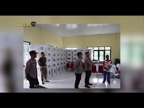 POLRES BANGKA SELATAN PANTAU PERHITUNGAN SUARA