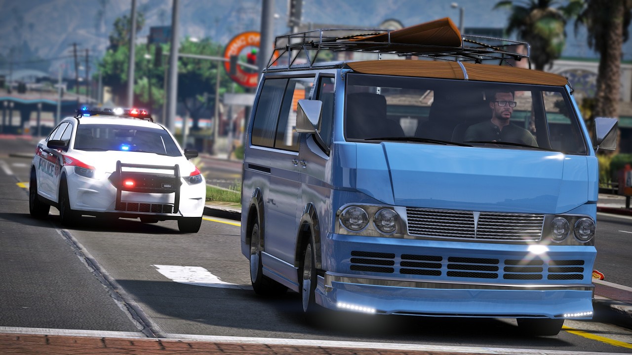 Surfs up in This Pursuit Getaway Challenge in GTA RP