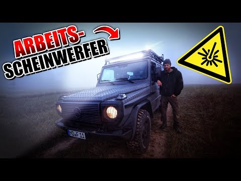 BELEUCHTUNG ARBEITSSCHEINWERFER und SCHEIBEN TÖNEN - G-Klasse Umbau #007 | Fritz Meinecke