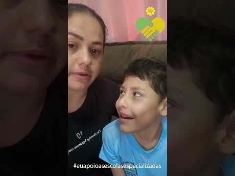 João Vitor tem 7 anos e é estudante da APAE de Pérola D'Oeste/PR.