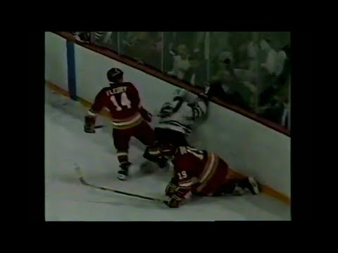 Flames - Blackhawks G4 rough stuff 5/8/89