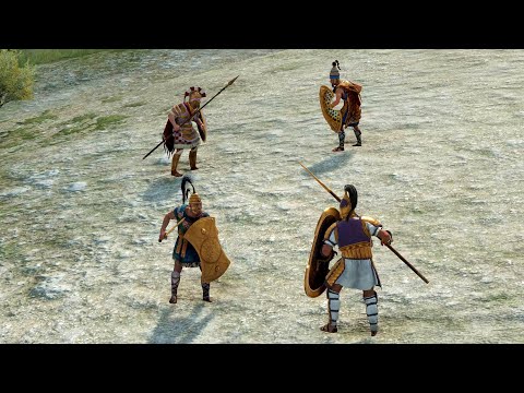 SARPEDON & HECTOR vs MENELAUS & AENEAS - Total War TROY