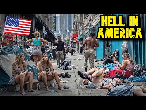 Living in Skid Row — The Dark Reality of Los Angeles’ Homeless Crisis‼️😱💀🥵😡💔