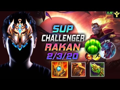 Challenger Rakan Support vs Trundle - 챌린저 서폿 라칸 템트리 룬 슈렐 수호자 ラカン Рэйкан 幻翎 銳空 - LOL KR 11.16