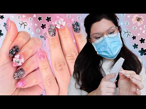 BYGGER NAGLAR HEMMA🎀 Prickar & rosetter