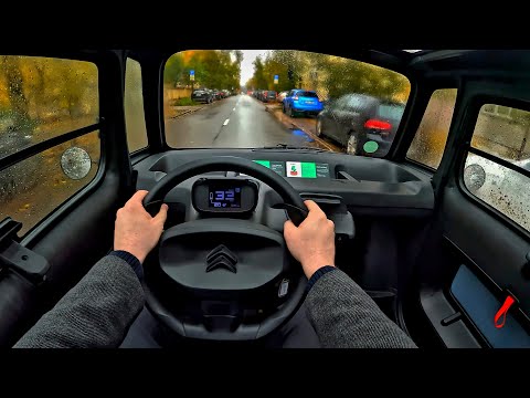 2025 Citroen AMI | POV Test Drive in Rainy Day
