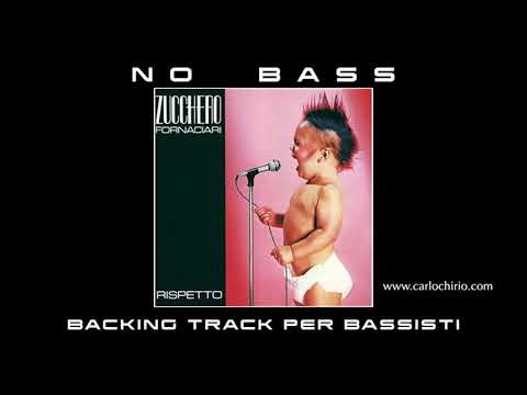 Rispetto Zucchero NO BASS backing track per bassisti Suona tu il Basso (Bassless)
