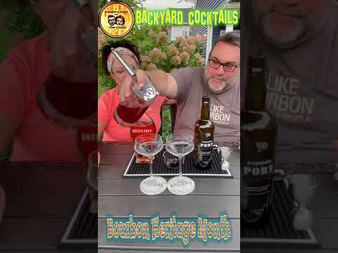 Backyard Cocktails - Bourbon Heritage Month Day 13!! California Angel’s Manhattan 🥃😇