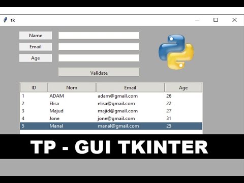 Exercice Python Application Graphique Avec Tkinter