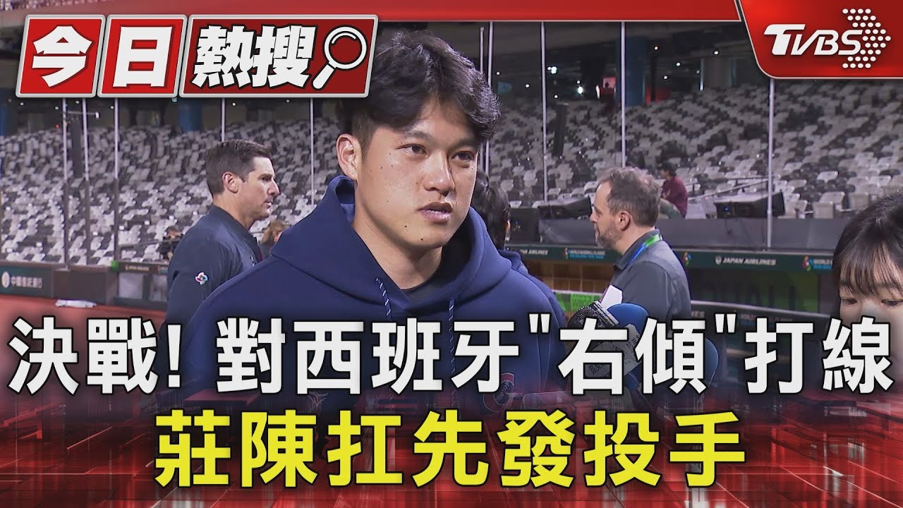 WBC資格賽/決戰!對西班牙「右傾」打線莊陳扛先發投手