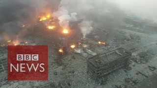 &#39;Horror and disbelief&#39; over Tianjin explosions - BBC News