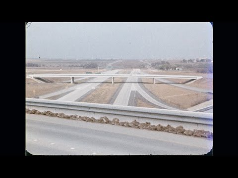 I-20 Construction in South Arlington - November 1976