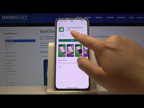How to Install iPhone Keyboard  on XIAOMI Mi 11i - Apply Green Apple Keyboard