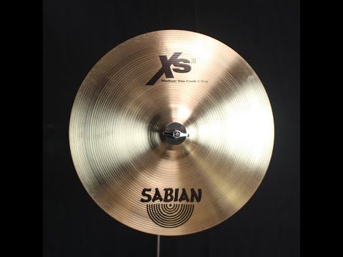 Used Sabian 14 Xs20 Medium Thin Crash 735g video demo Reverb