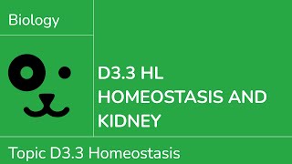 D3.3 HL Role of the Kidney [IB Biology HL]