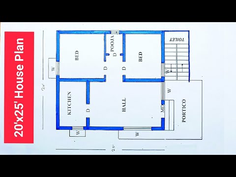 20 x 25 House Plan II 500 Sqft House Design II Home Design Decore