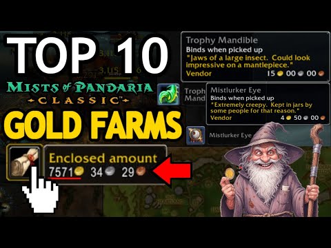 TOP 10 BEST Gold Farms in MoP Classic | EXPLAINED IN UNDER 2 MINUTES [2026] WoW Guide