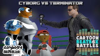 Cyborg VS Terminator - Cartoon Beatbox Battle Storyboard