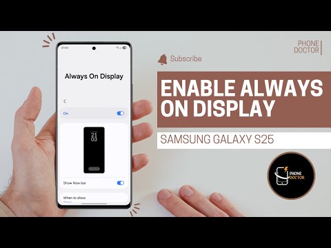 How To Enable Always On Display on Samsung Galaxy S25 | AOD Settings Explained