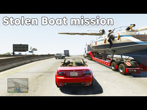 Let's Play GTA 5 Stolen Boat Yacht Mission Walkthrough PS4