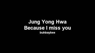 Bài hát Because I Miss You (OST Heartstring) (Jung Yong Hwa) - Nghệ sĩ trình bày C.N.Blue