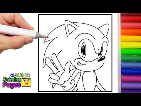 Sonic Coloring Pages Sonic the hedgehog Sonic 2  Sonic 3  Sonic Prime sonic exe COLORING drawing