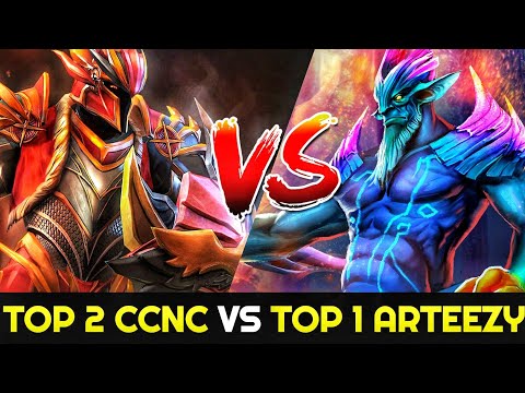 CCNC Dragon Knight vs ARTEEZY Leshrac - Top2 MMR vs Top1 MMR 7.26 Dota 2