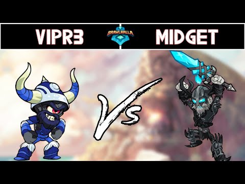 Vipr3 vs Midget - Vipr3 vs Viewers - NA vs EU - Brawlhalla Show Match #10