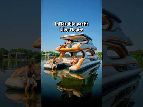 These inflatable yacht lake floats look awesome! 🙌🙌