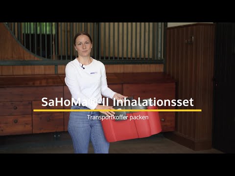 Transportkoffer richtig packen vom SaHoMa®-II Inhalationsset für Pferde | NEBU-TEC