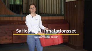 Transportkoffer richtig packen vom SaHoMa®-II Inhalationsset für Pferde | NEBU-TEC