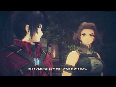 Xenoblade Chronicles 3 - Chapter 5 Swordmarch: Talk to Residential Guard: Noah and Monica Cutscene