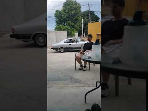 Opala Aspirado - Burnout queimando pneu 6 cilindros de rua, comando 280H Weber 40, lenta motor 4400