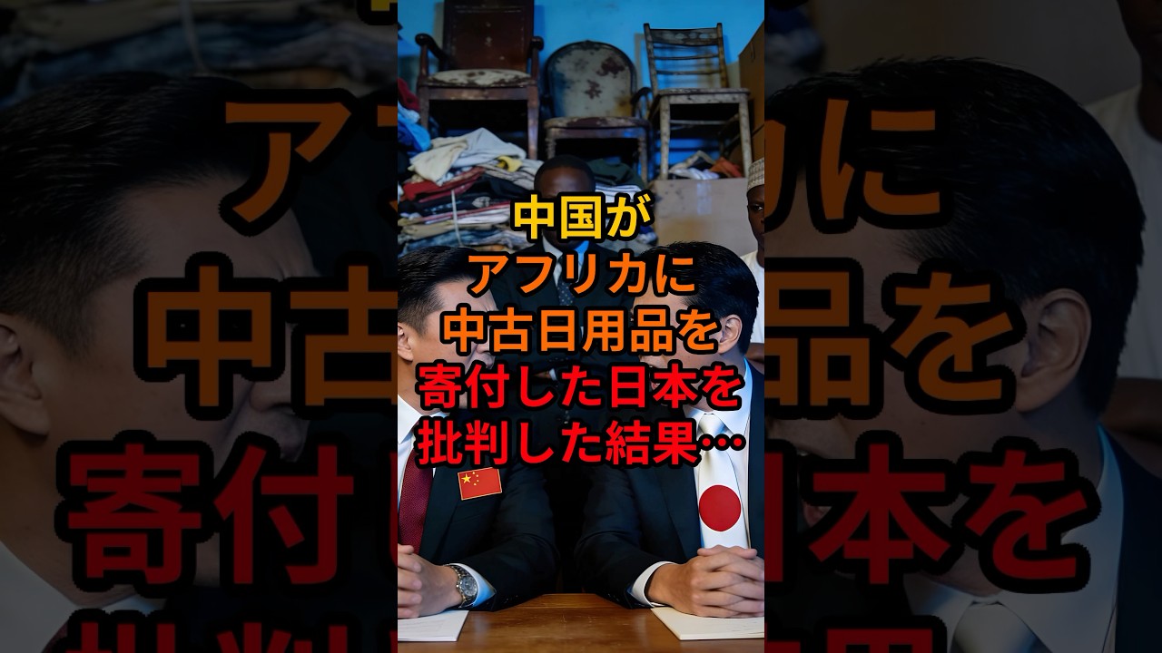 中国がアフリカに中古日用品を寄付した日本を批判した結果…