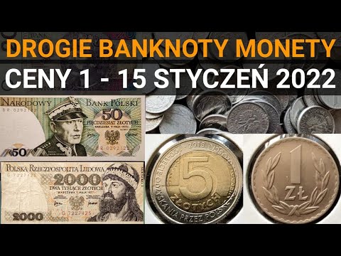 Najdroższe Monety Banknoty na licytacjach 1 - 15 Styczeń 2022,  Notowania licytacje inwestycje
