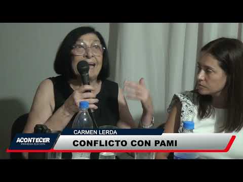Marcos Juárez: Conferencia de prensa de autoridades provinciales por tema PAMI. Carmen Lerda