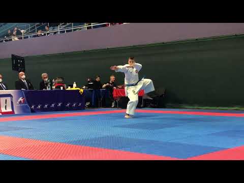 HEARN NAT vs IWASZKIEWICZ PIOT Male Under 21 Kata bronze medal match Slovakia 42nd Grand Prix 2022