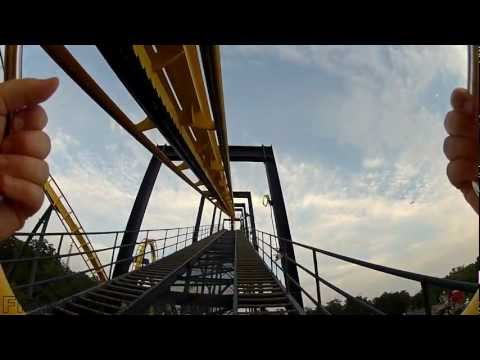 Six Flags Great Adventure Batman The Ride POV HD Front Seat On-Ride B&M Inverted Roller Coaster Video