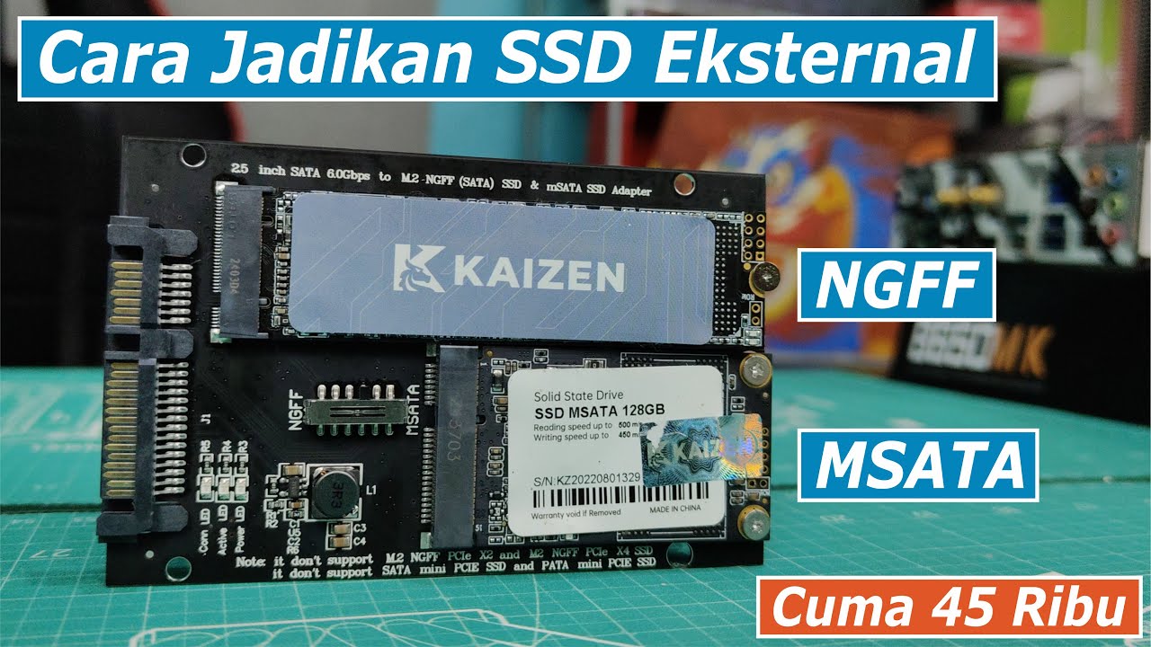 Review Adapter SSD M.2 SATA NGFF & MSATA to SATA 3.0 di Harga Terjangkau
