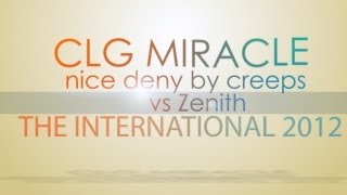 CLG.Miracle nice deny by neutral creeps @ The International 2012