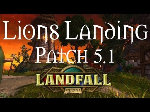 Mists of Pandaria - lions landing senario (patch 5.1 landfall)