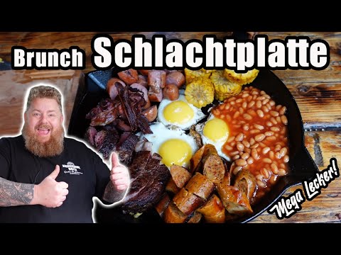 Brunch Schlachtplatte - Leckereien in der Gusspfanne / BBQ & Grillen für jedermann