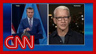Hegseth claims CNN spun Iran reporting. Anderson rolls the tape