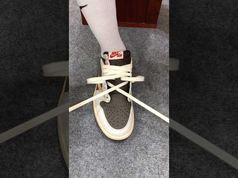 How to lace Jordan 1 Low#sneakers #shoes #nike #jordan