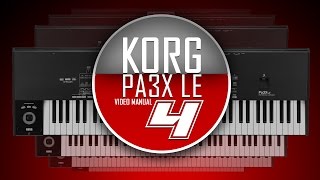 KORG Pa3X LE Video Manual - Част Четвърта - Song Play